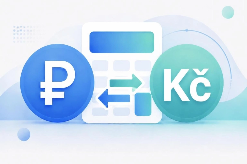 Конвертер чешской кроны: CZK в рубли