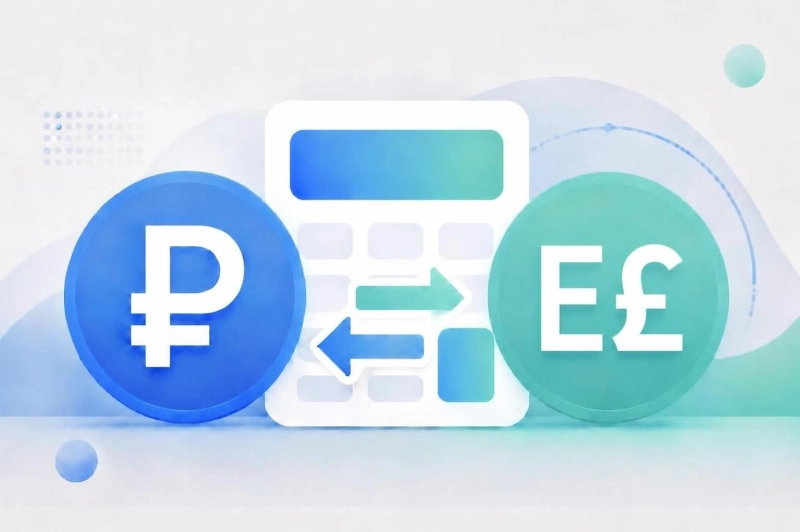 Конвертер египетского фунта: EGP в рубли