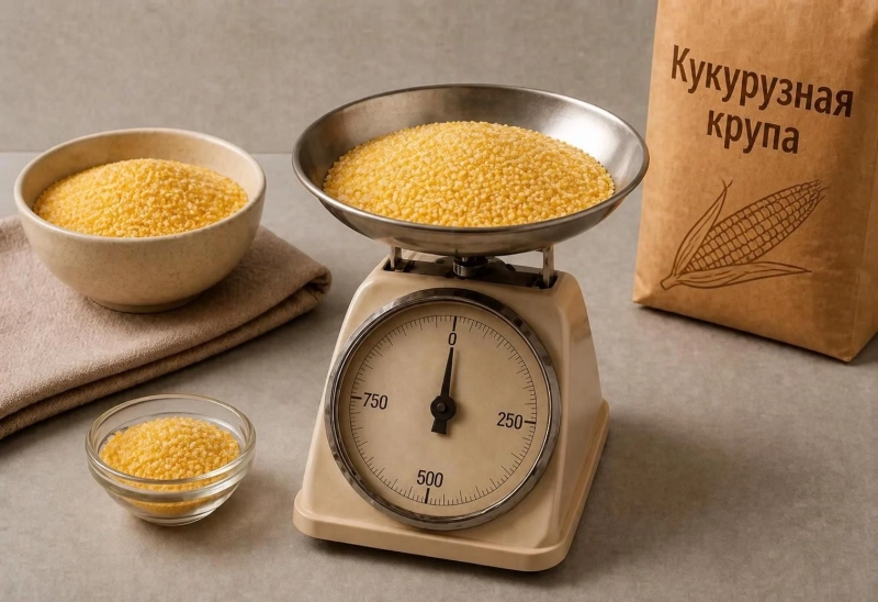 Конвертер кукурузной крупы: стаканы в граммы