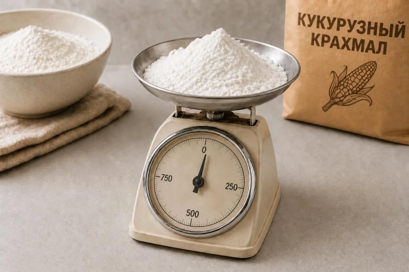 Конвертер кукурузного крахмала: стаканы в граммы