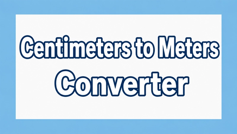 Конвертер сантиметров в метры